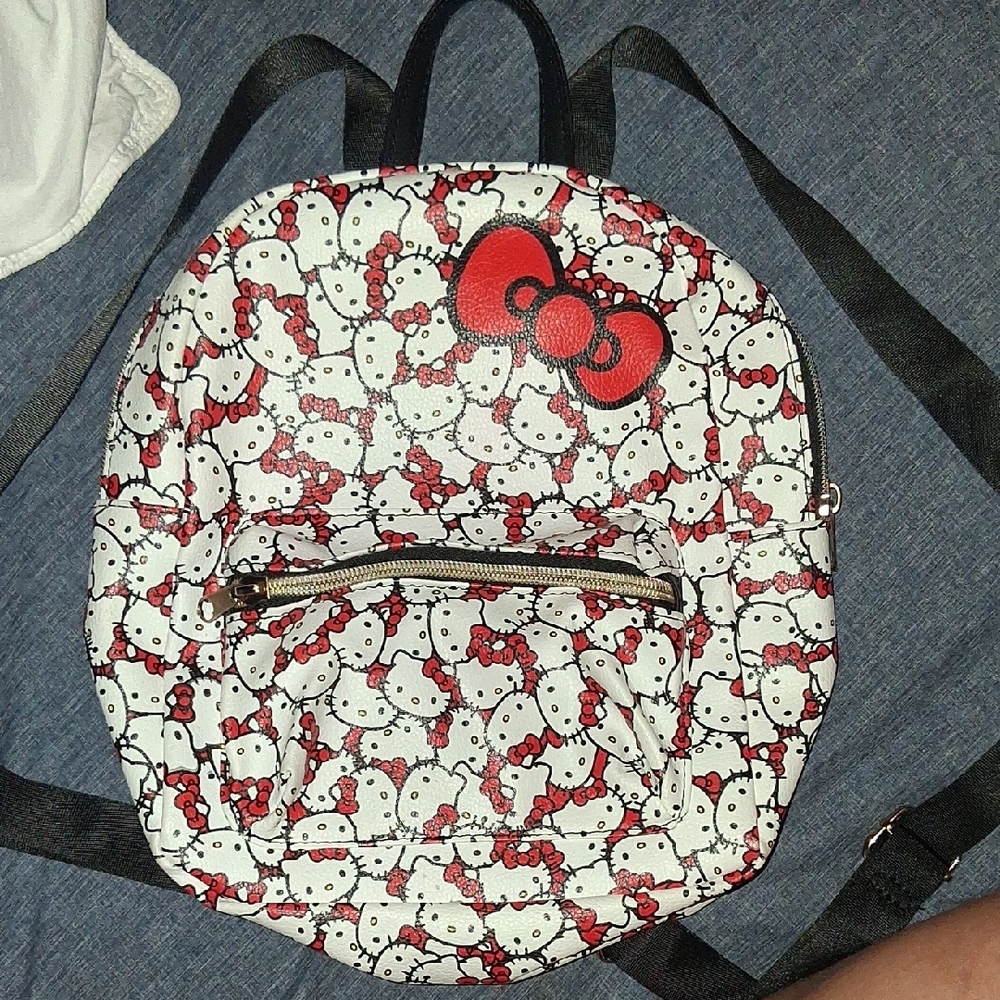 Hello Kitty Backpack with Red Bow